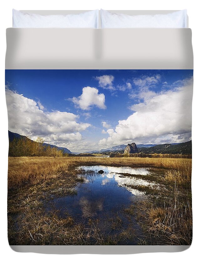 Columbia River Gorge Duvet Cover featuring the photograph Heart of the Columbia Gorge by John Christopher