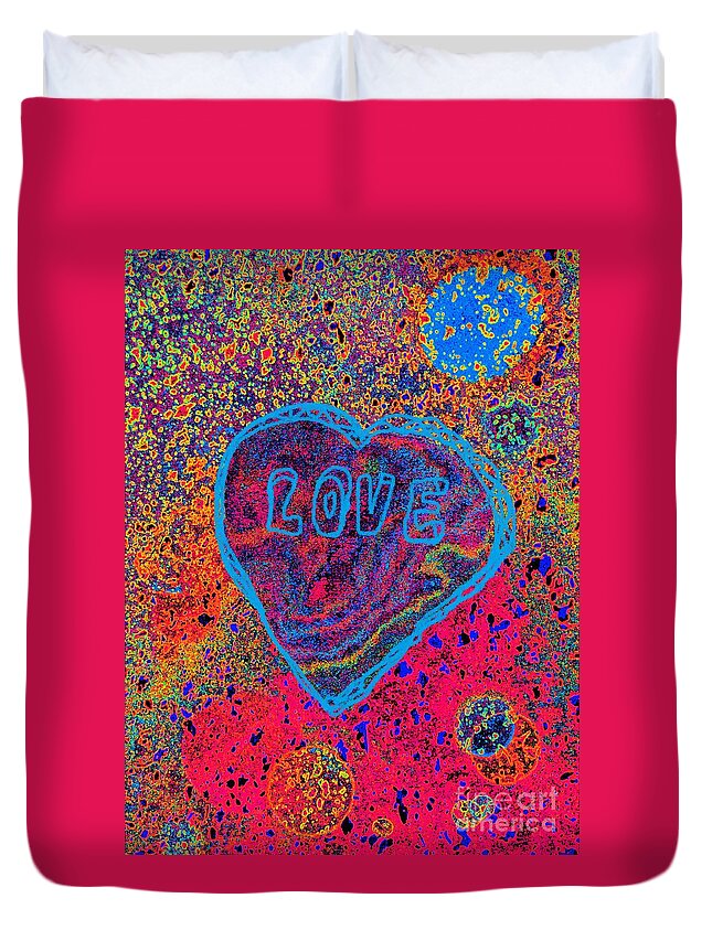 Heart Duvet Cover featuring the photograph Heart on the Stage by Jasna Gopic
