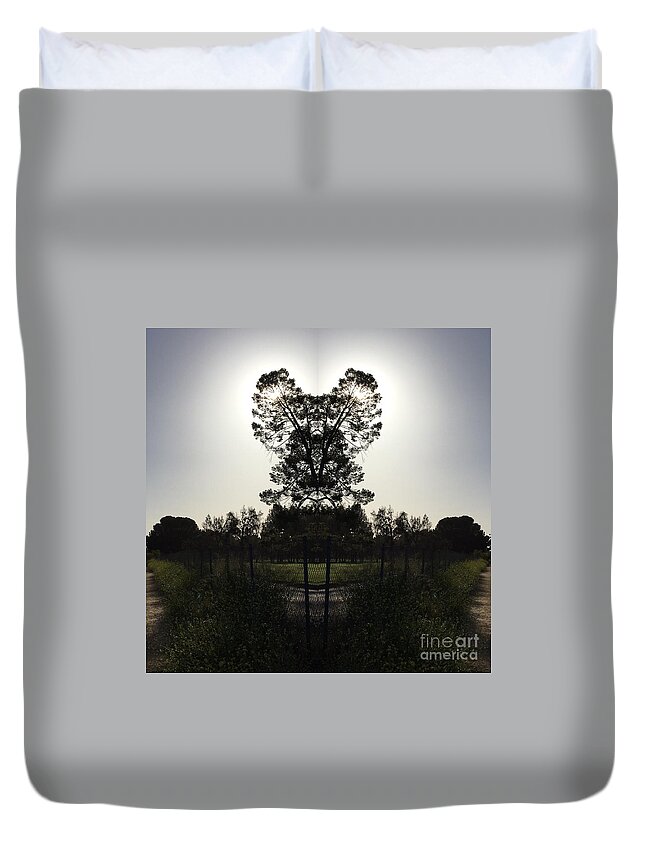 Photography Duvet Cover featuring the photograph Heart Silhouette by Nora Boghossian