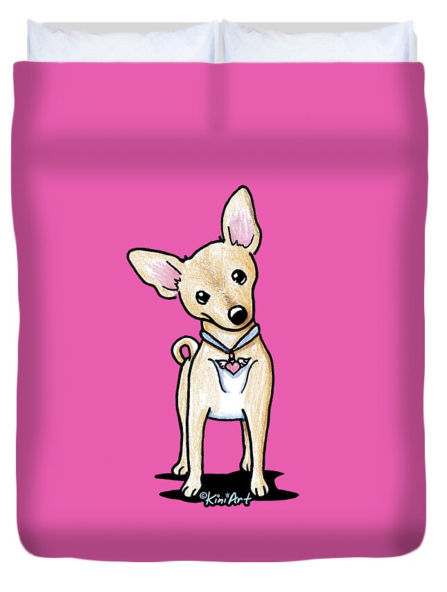 Heart Wings Chihuahua Duvet Cover For Sale By Kim Niles