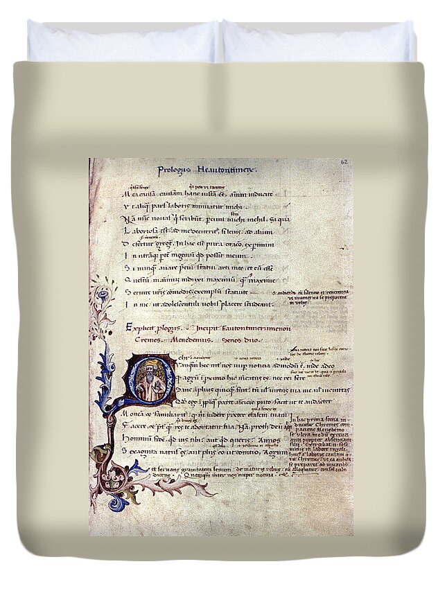 15th Century Duvet Cover featuring the photograph Heautontimoroumenos by Granger