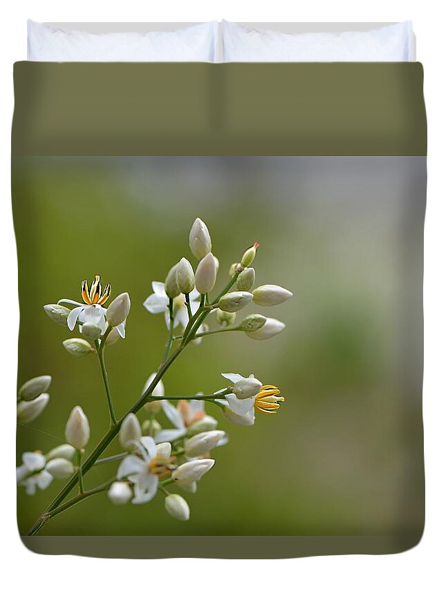 Flowers Duvet Cover featuring the photograph Her Majesty by Carolyn Mickulas