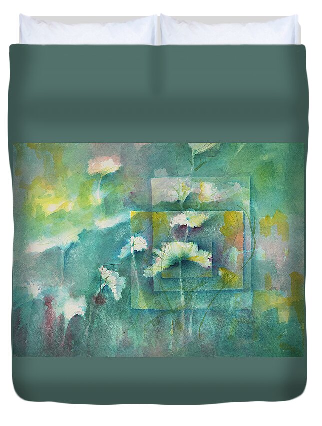 Watercolor Duvet Cover featuring the painting Her Royal Highness by Lee Beuther