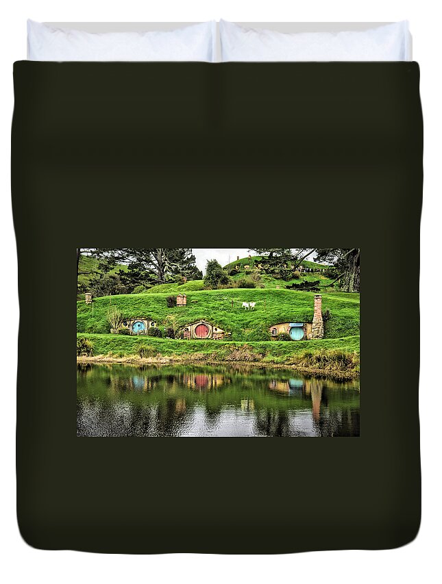 Photograph Duvet Cover featuring the photograph Hobbit by the Lake by Richard Gehlbach