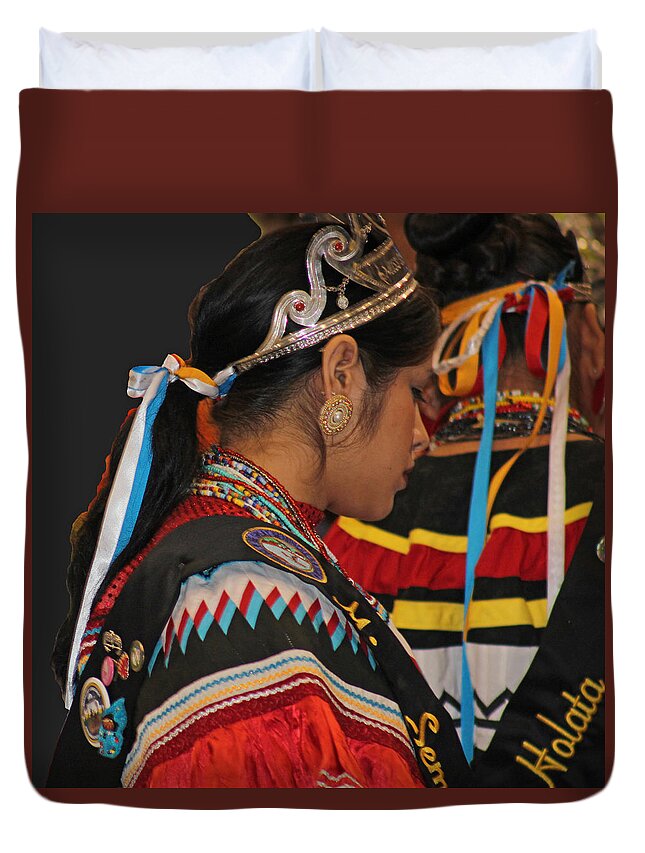 Native Americans Duvet Cover featuring the photograph Holata by Audrey Robillard