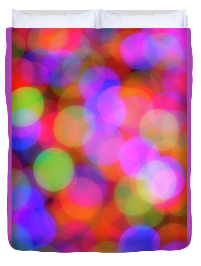 Holidays Duvet Cover featuring the photograph Holiday Lights by Darren White