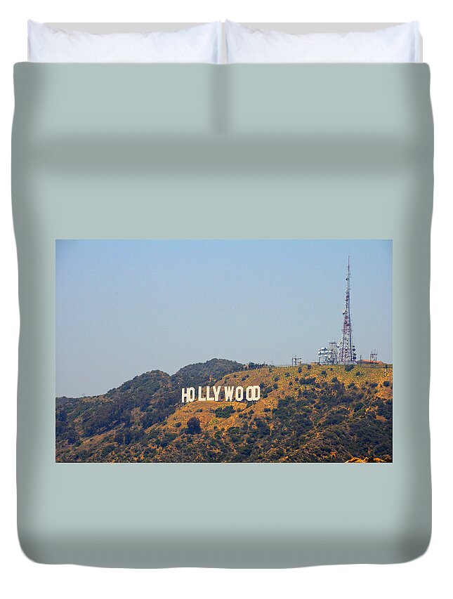 Hollywood Duvet Cover featuring the photograph Hollywood Haze by Lynn Bauer