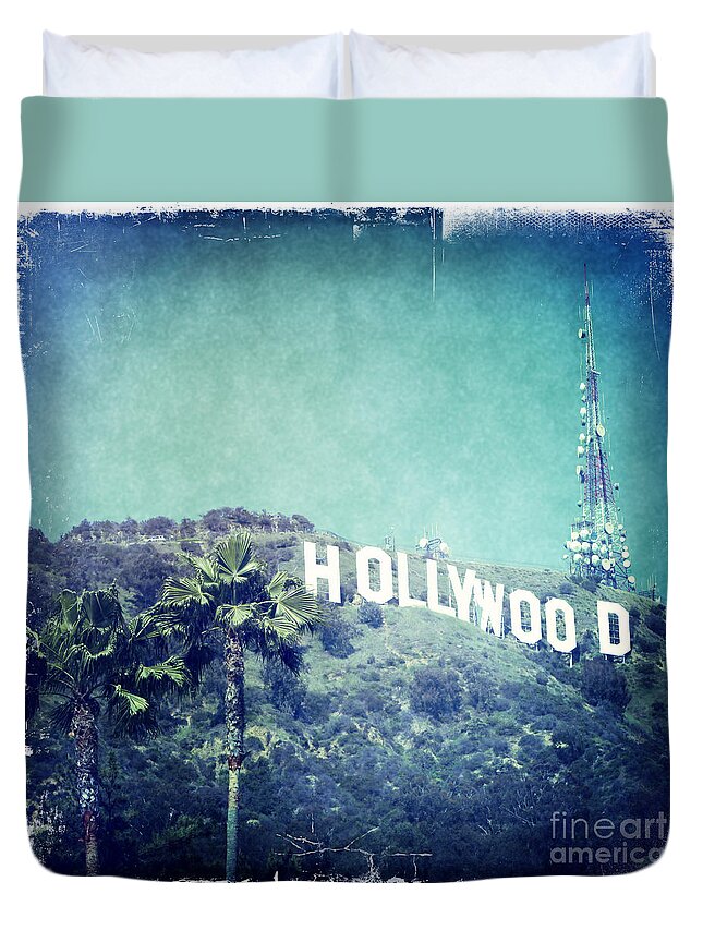 Hollywood Sign Duvet Cover For Sale By Nina Prommer