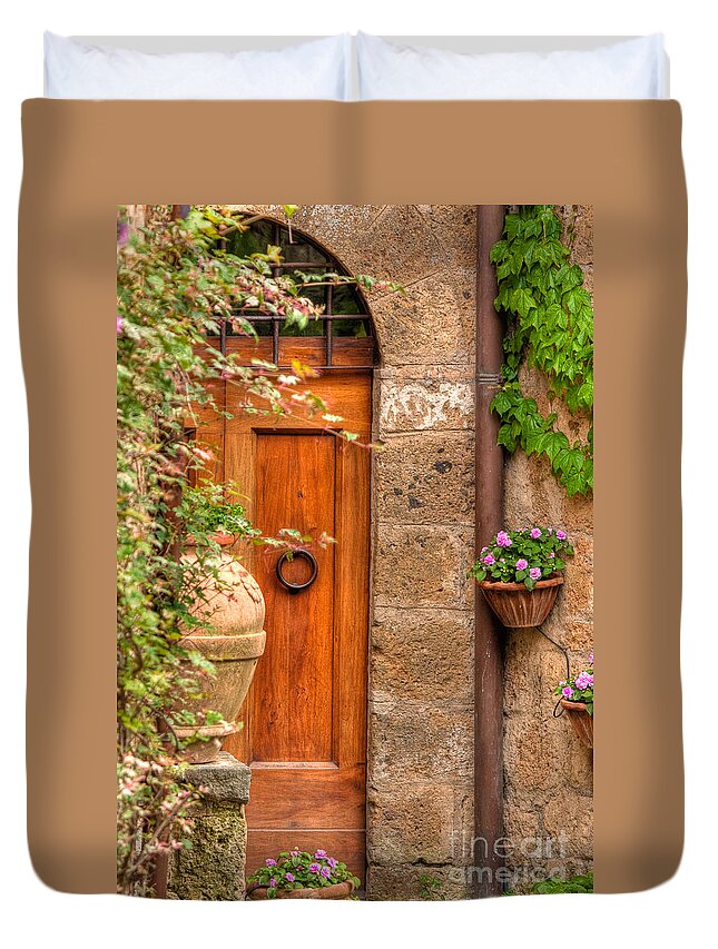 Italy Duvet Cover featuring the photograph Home by Colette Panaioti