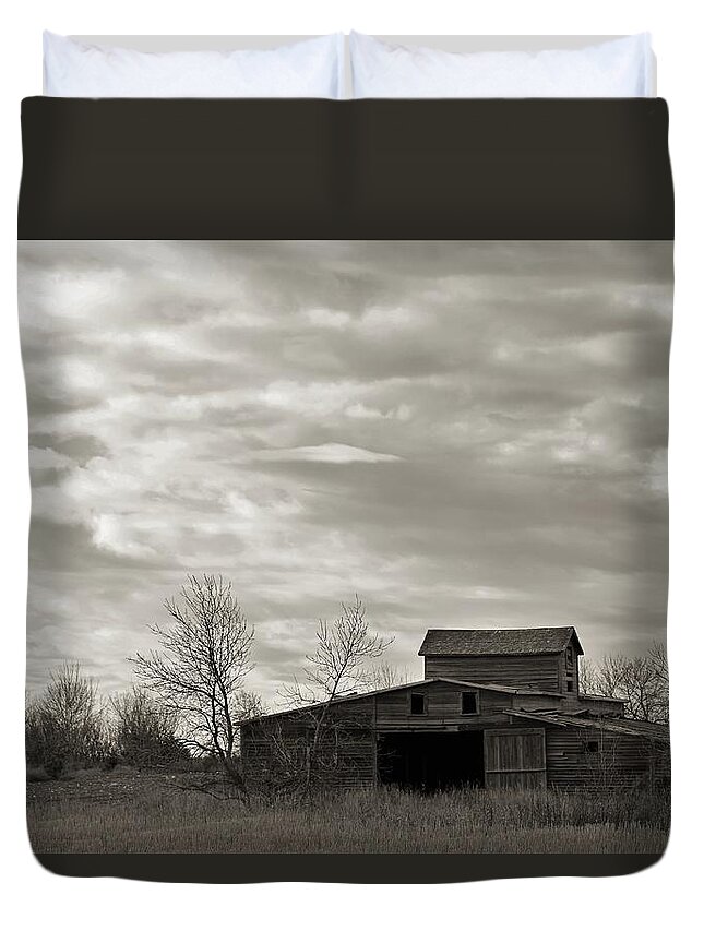 Old Duvet Cover featuring the photograph Homestead by Vice Photo