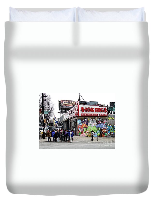 2014 Duvet Cover featuring the photograph Hong Kong Buffet by Cole Thompson