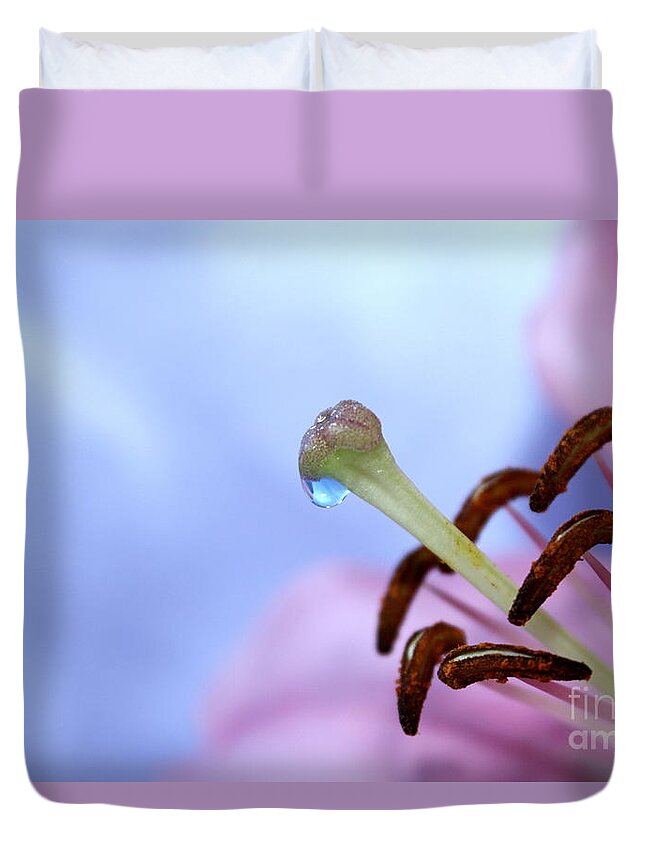 Lily Duvet Cover featuring the photograph Hope Whispers by Krissy Katsimbras