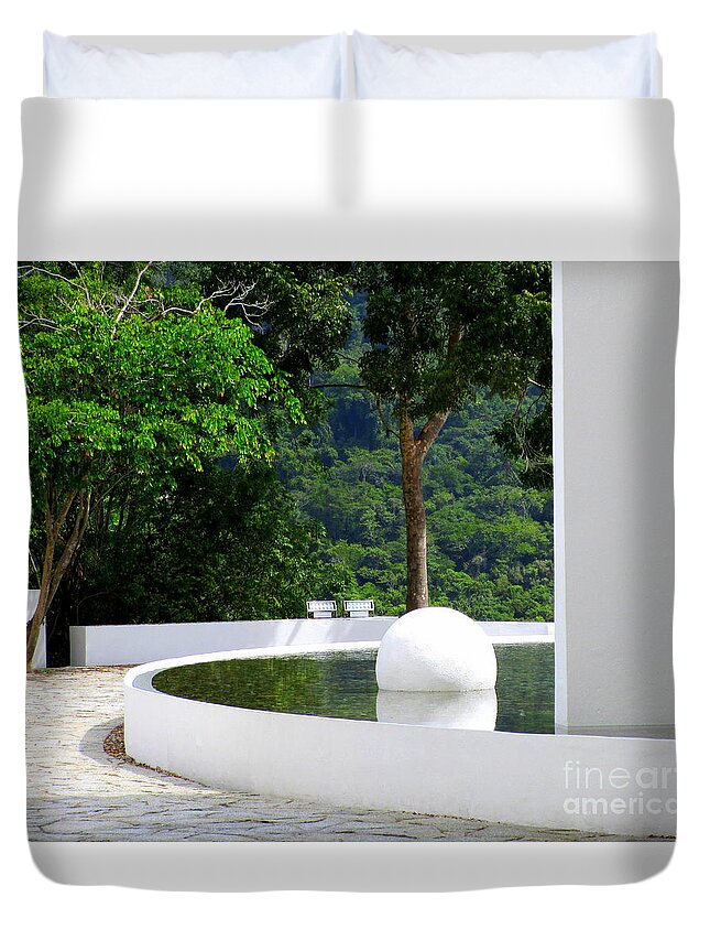 Hotel Encanto Duvet Cover featuring the photograph Hotel Encanto 12 by Randall Weidner