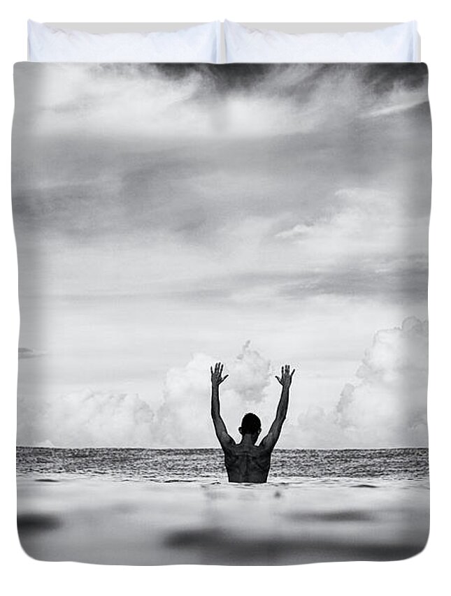Surfing Duvet Cover featuring the photograph House Arrest by Nik West