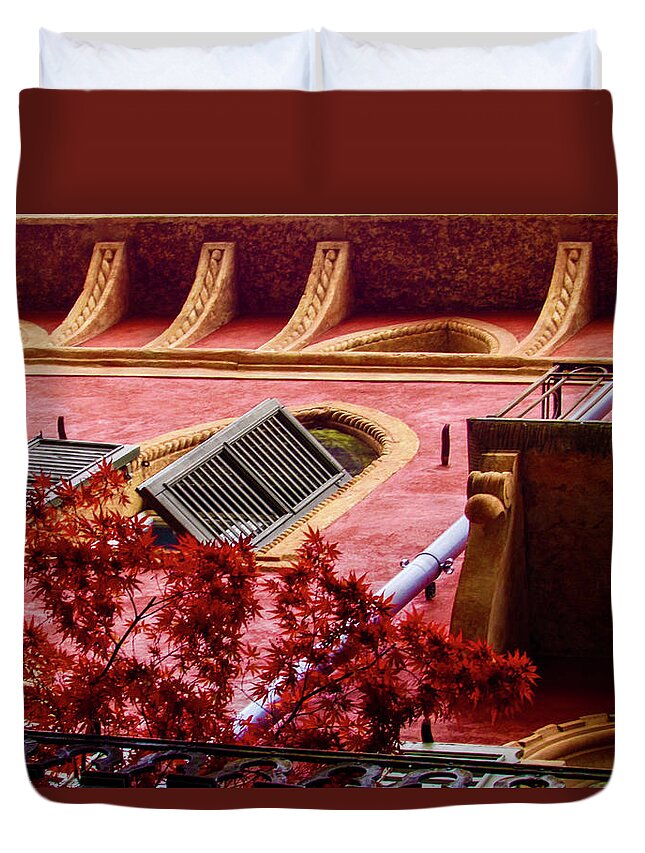 Tree Duvet Cover featuring the photograph House by Cesar Vieira