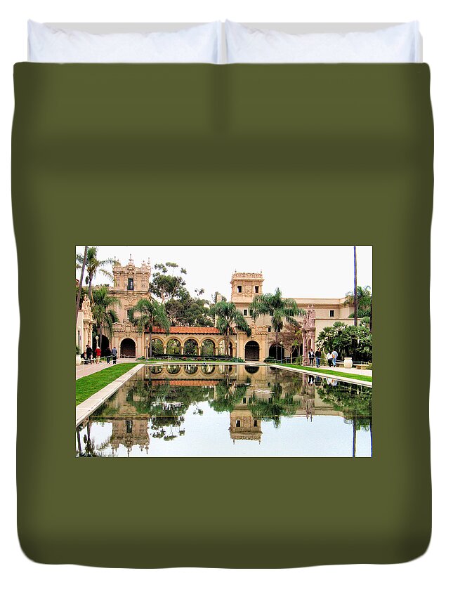 San Diego Duvet Cover featuring the photograph House of Hospitality by Bill Mollet