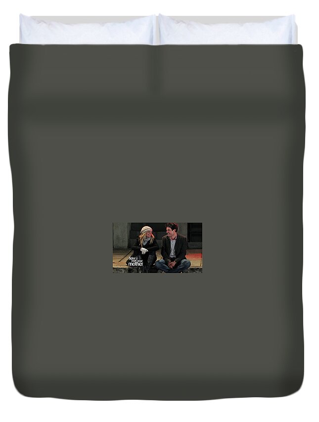 How I Met Your Mother Duvet Cover featuring the digital art How I Met Your Mother by Maye Loeser