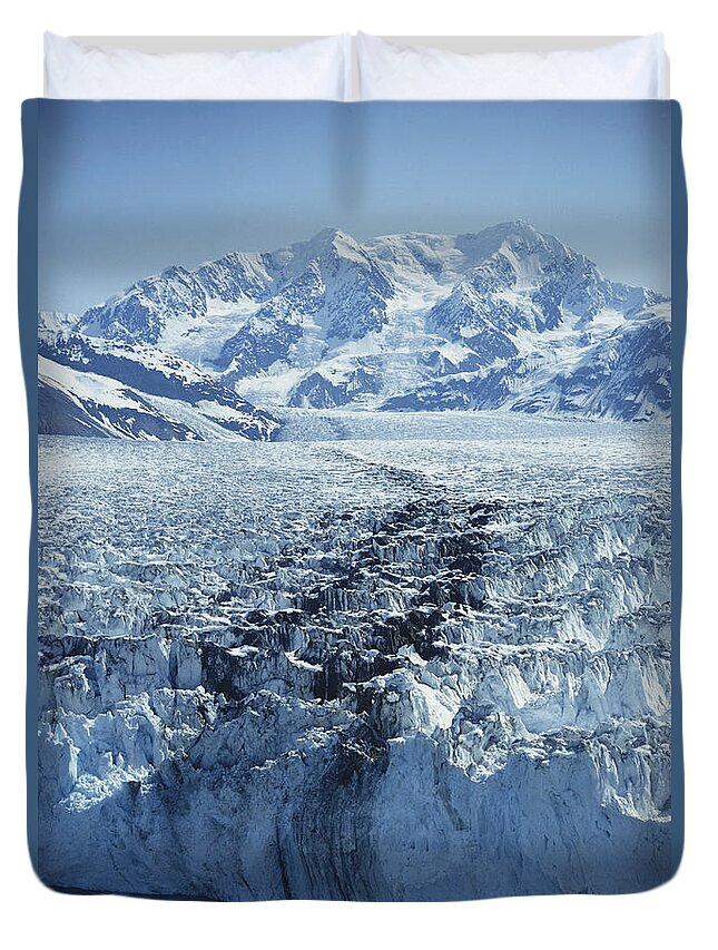 Glacier Duvet Cover featuring the photograph Hubbard Glacier by Joseph Rychetnik