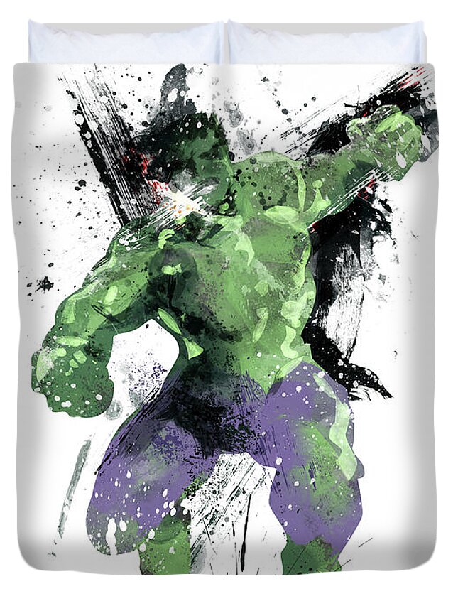 Hulk Abstract Duvet Cover For Sale By Unique Drawing