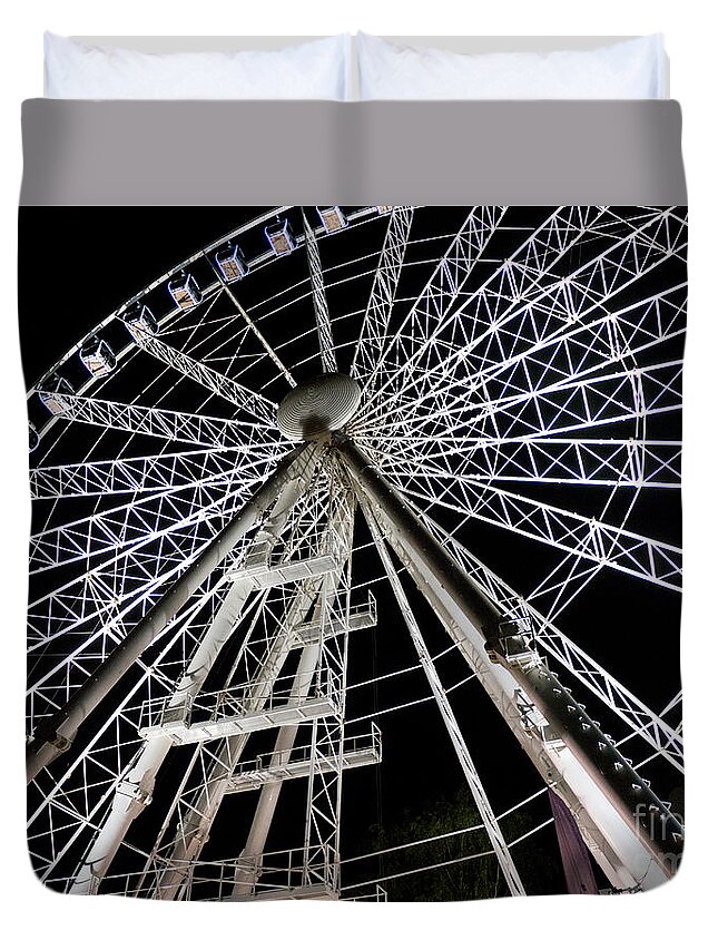Budapest Duvet Cover featuring the photograph Hungarian Wheel by Brenda Kean