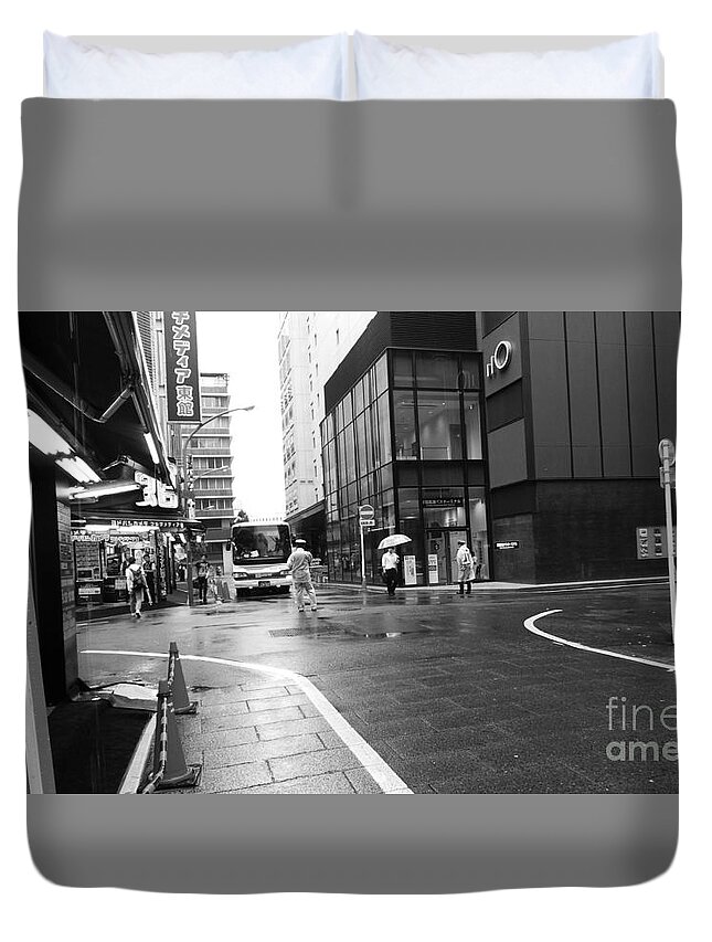Shinjuku Duvet Cover featuring the photograph Hurricane aftermath by David Bearden