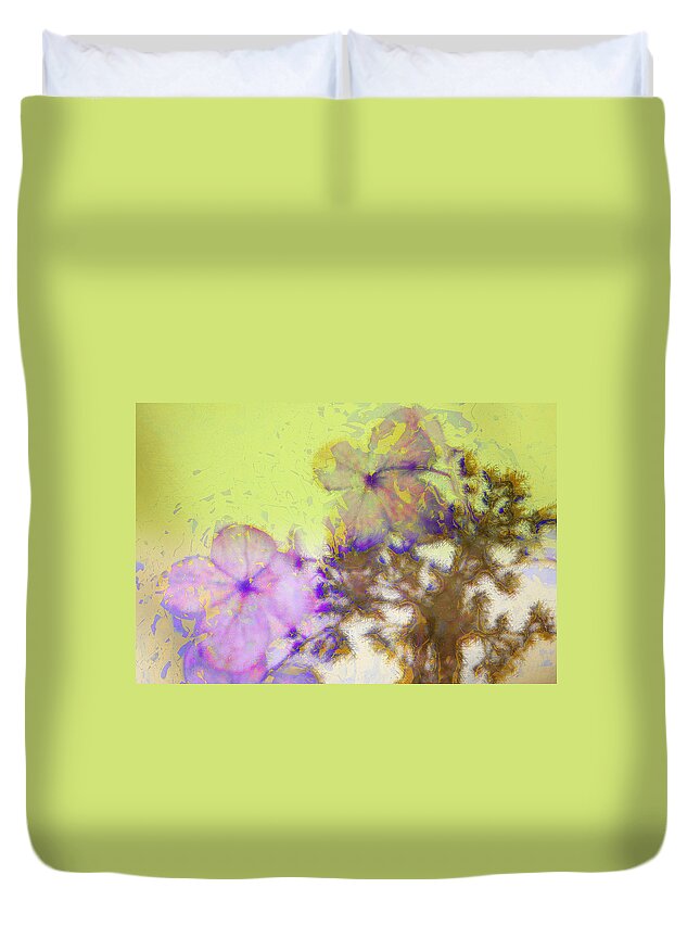 Flower Duvet Cover featuring the photograph Hydrangea Blossoms by Julie Lueders 