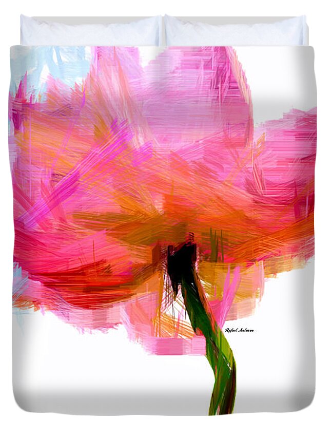 Rafael Salazar Duvet Cover featuring the digital art I am Pink by Rafael Salazar