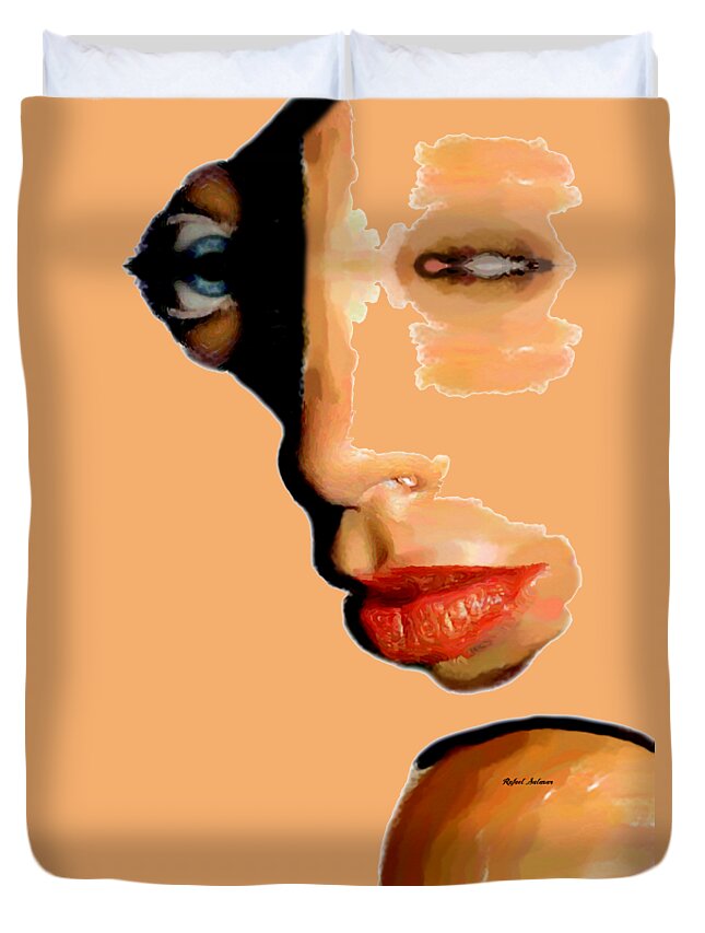 Rafael Salazar Duvet Cover featuring the digital art I See You by Rafael Salazar