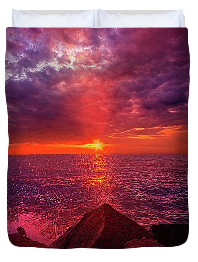 Clouds Duvet Cover featuring the photograph I Still Believe In What Could Be by Phil Koch