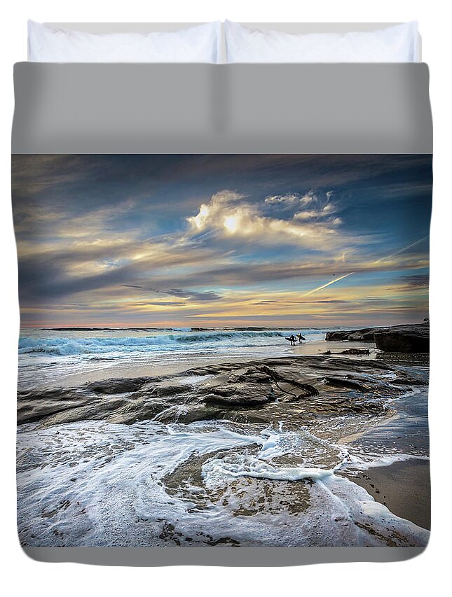 Beach Duvet Cover featuring the photograph I Wish by Peter Tellone