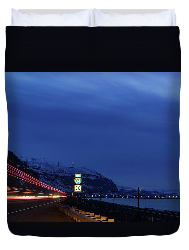 Night Duvet Cover featuring the photograph I84 by Cat Connor