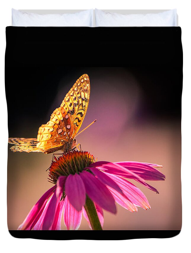 Echinacea Duvet Cover featuring the photograph If I could by Craig Szymanski