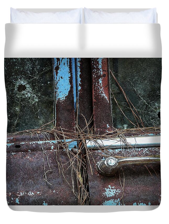 Transportation Duvet Cover featuring the photograph The Things I Could Tell You by Patrice Zinck