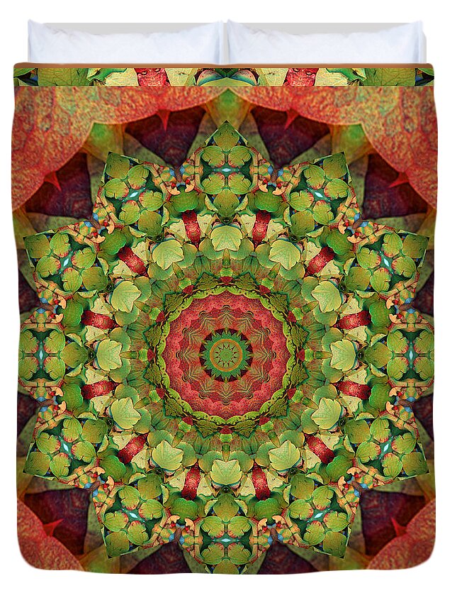 Mandalas Duvet Cover featuring the photograph Illumination by Bell And Todd