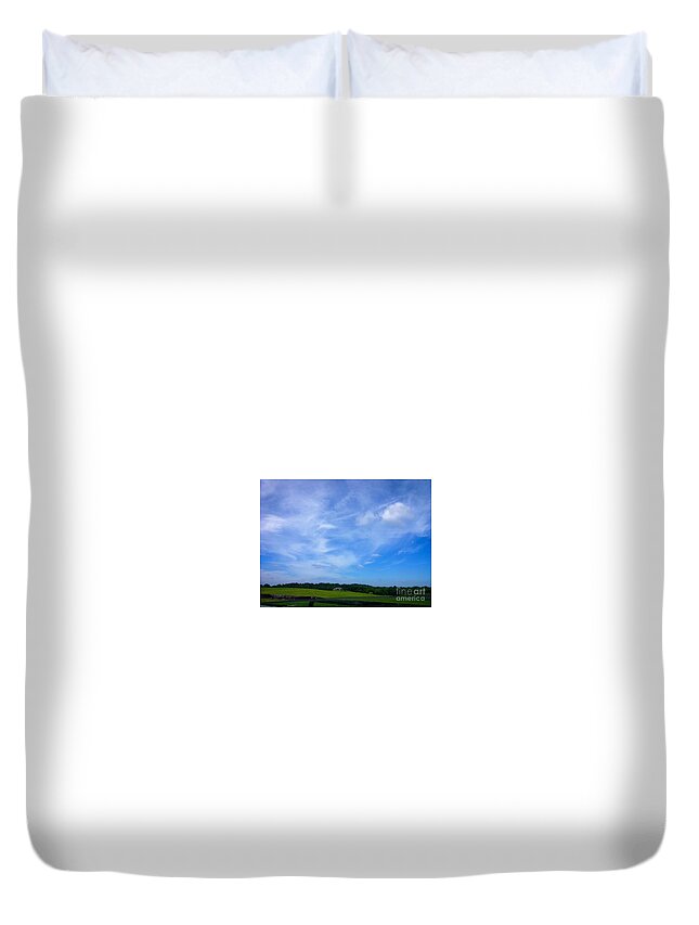 Frederick Duvet Cover featuring the photograph In Full View Frederick County Maryland by Debra Lynch