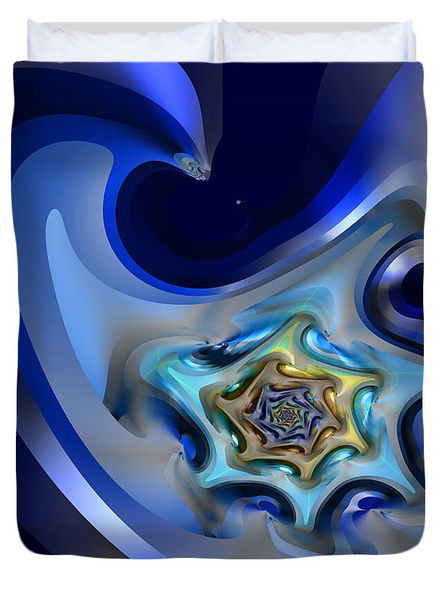 Vic Eberly Duvet Cover featuring the digital art In Gear by Vic Eberly