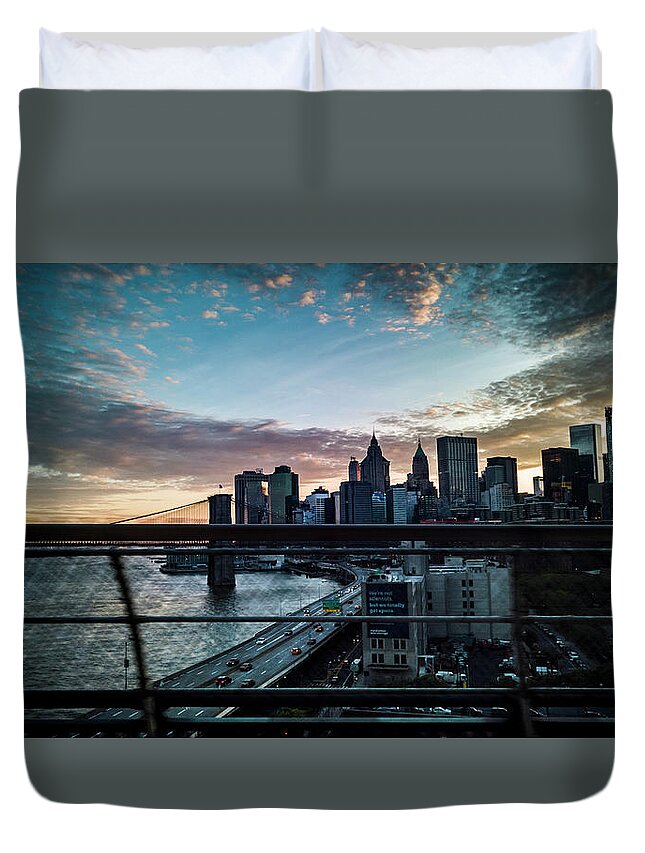 Catalog Duvet Cover featuring the photograph In Motion by Johnny Lam