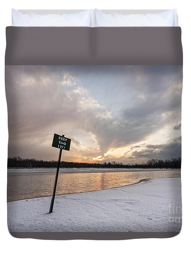 Kremsdorf Duvet Cover featuring the photograph In The Deep End by Evelina Kremsdorf