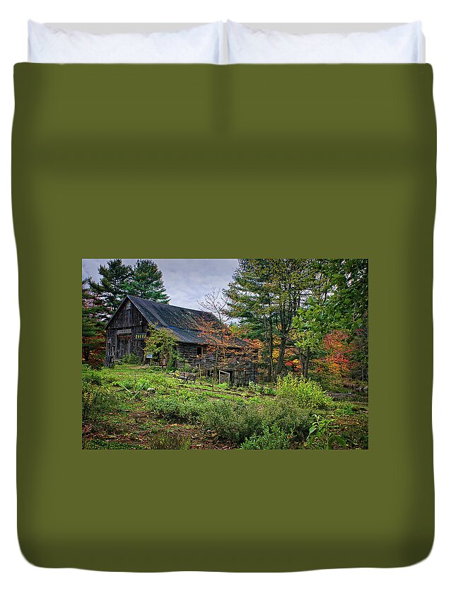 In The Garden Duvet Cover featuring the photograph In the Garden by Priscilla Burgers