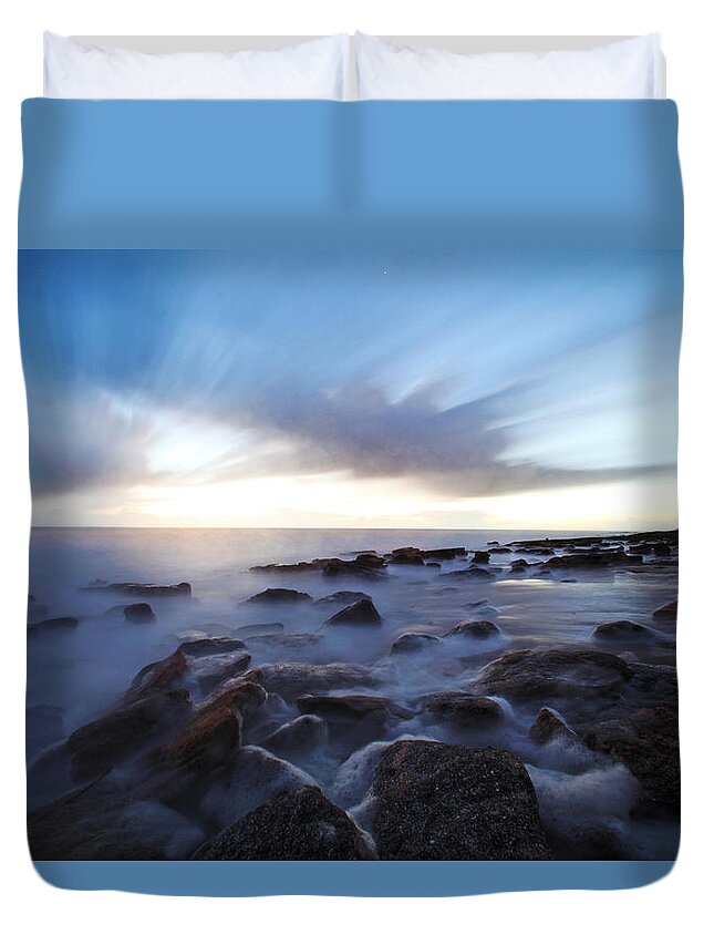 Silhouette Duvet Cover featuring the photograph In the Morning Light by Robert Och