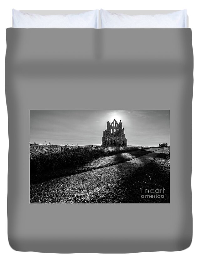England Duvet Cover featuring the photograph In the shade BW by Mariusz Talarek