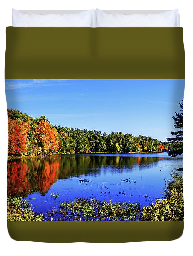 New England Duvet Cover featuring the photograph Incredible by Chad Dutson