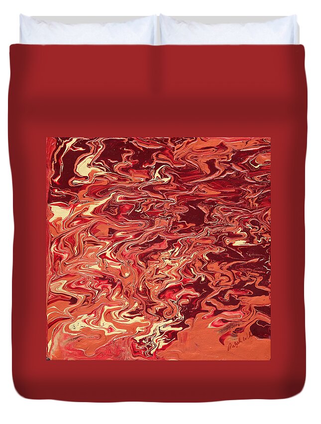 Fusionart Duvet Cover featuring the painting Indulgence by Ralph White
