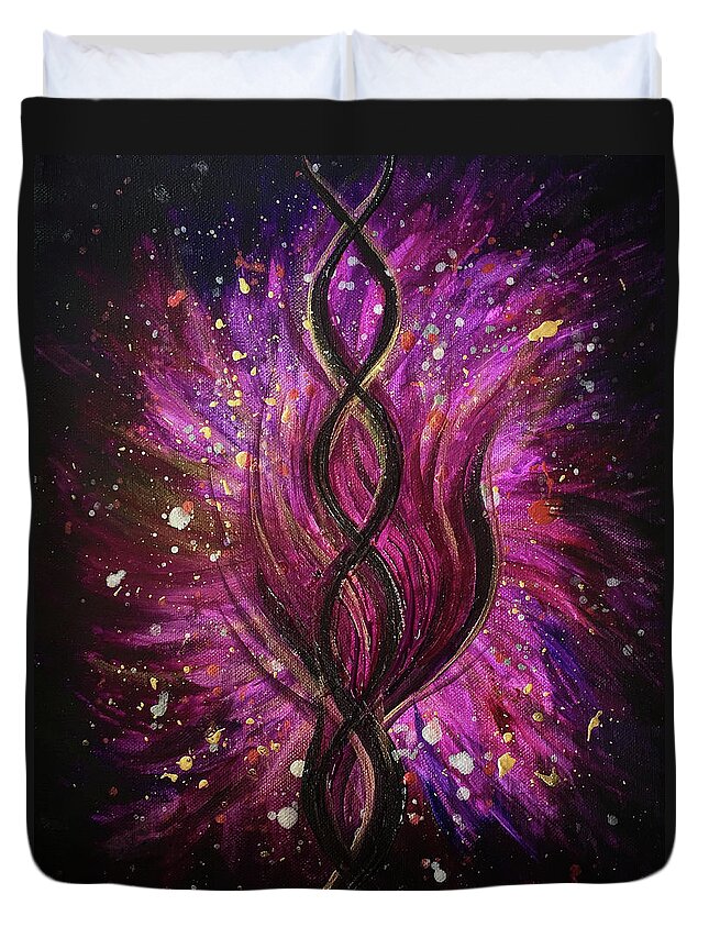 Infinity Duvet Cover featuring the painting Infinite Love by Michelle Pier