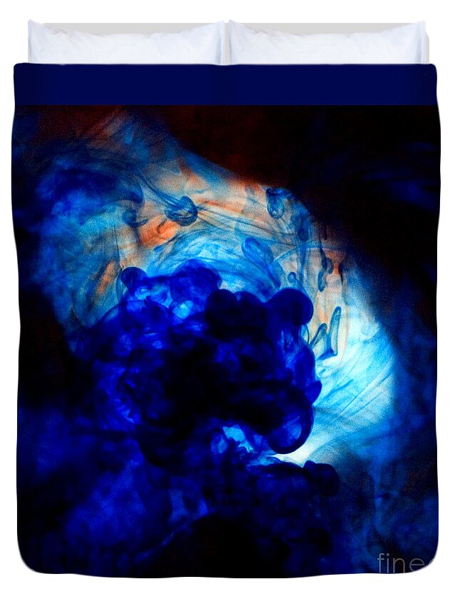 Ink Duvet Cover featuring the photograph Ink Swirls 002 by Clayton Bastiani