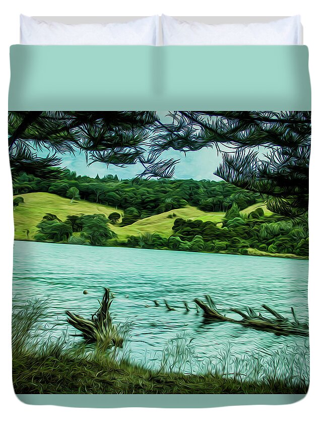 Inlet Duvet Cover featuring the photograph Inlet by Stuart Manning