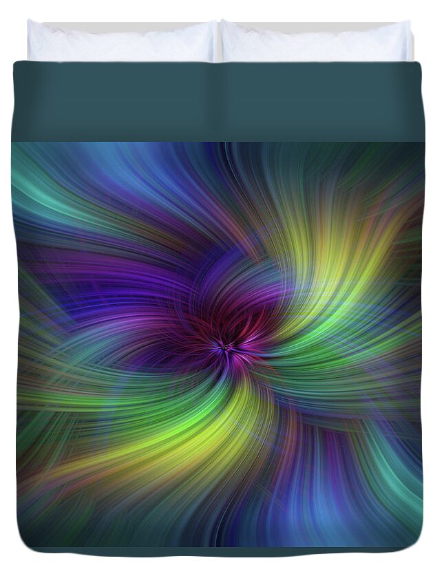 Jenny Rainbow Fine Art Photography Duvet Cover featuring the photograph Intense Healing Eclectic Paradigm by Jenny Rainbow