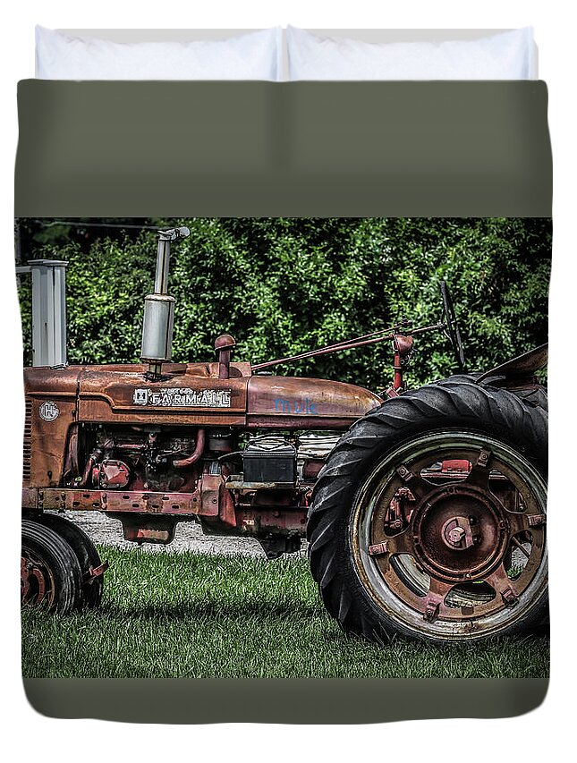 International Duvet Cover featuring the photograph International Harvester by Ray Congrove