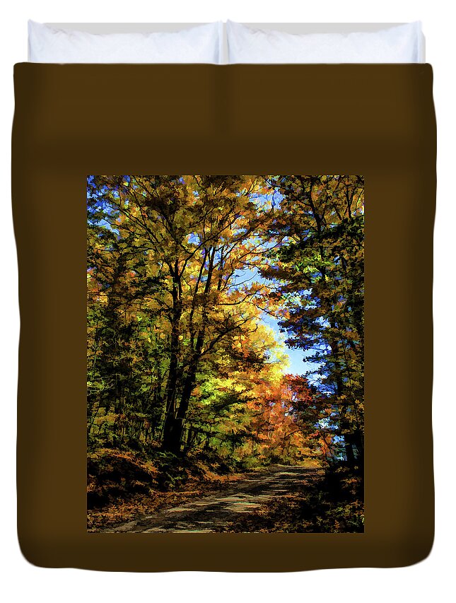 2006 Duvet Cover featuring the photograph Into the Woods by Monroe Payne