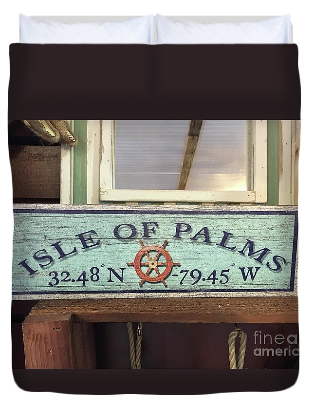 Isle Of Palms Duvet Cover featuring the photograph Isle of Palms by Dale Powell